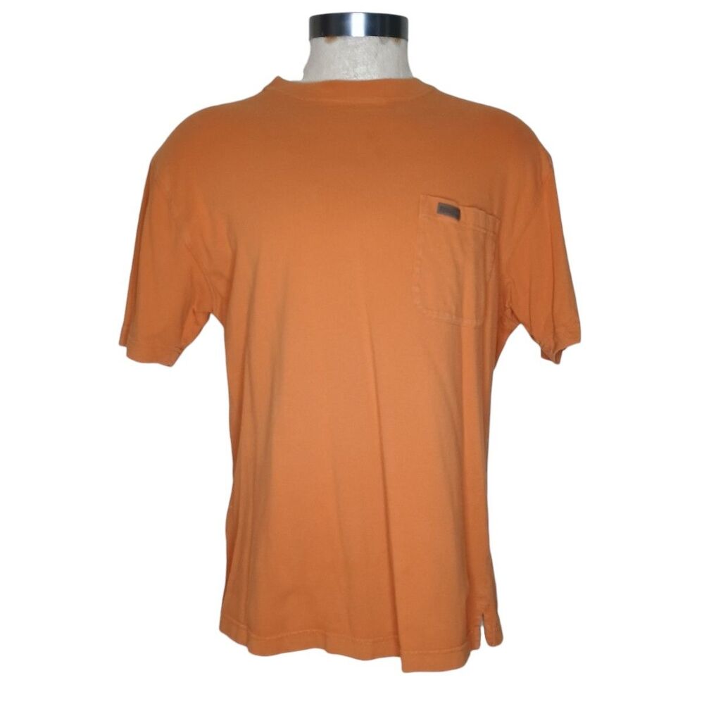 Pendleton Shirt Mens L Orange Pocket Tee Crewneck Cotton Jersey Lightweight